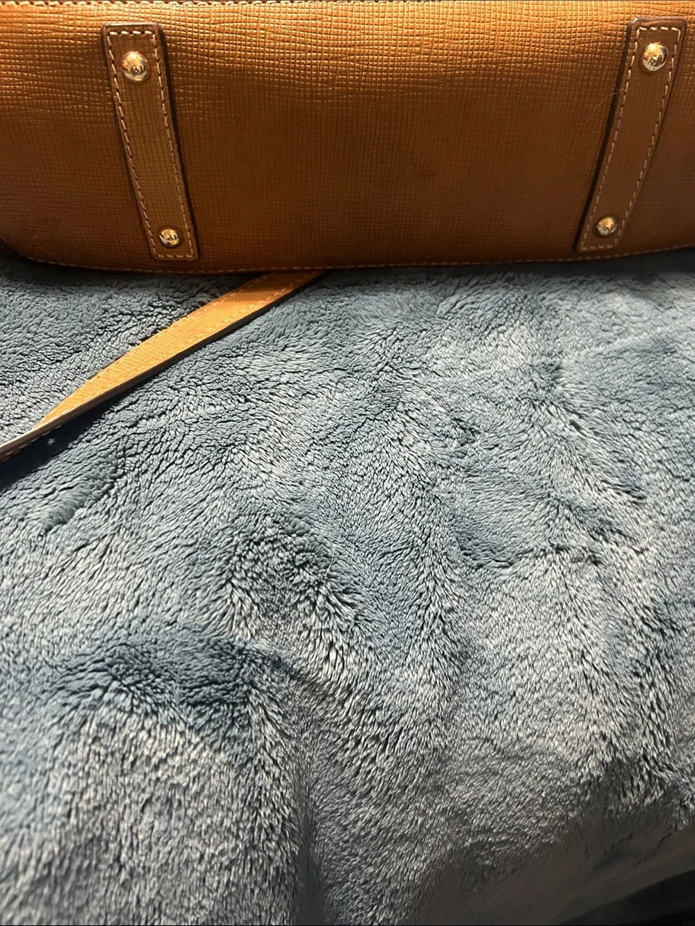 Dooney & Bourke Cognac Textured Leather Tote